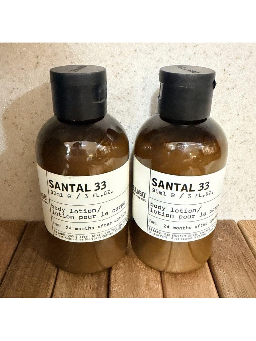 Le Labo Santal 33 Body Lotion TRAVEL SIZE 3 fl oz EA - 2 PACK
